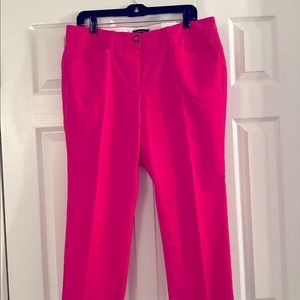 Lands End Hot Pink Ankle Pants